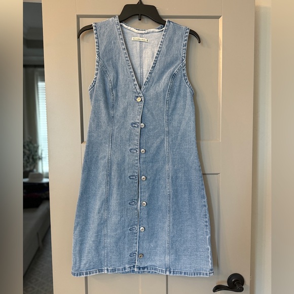 Abercrombie & Fitch Dresses & Skirts - Classic Denim Button-Front Dress - Light Blue